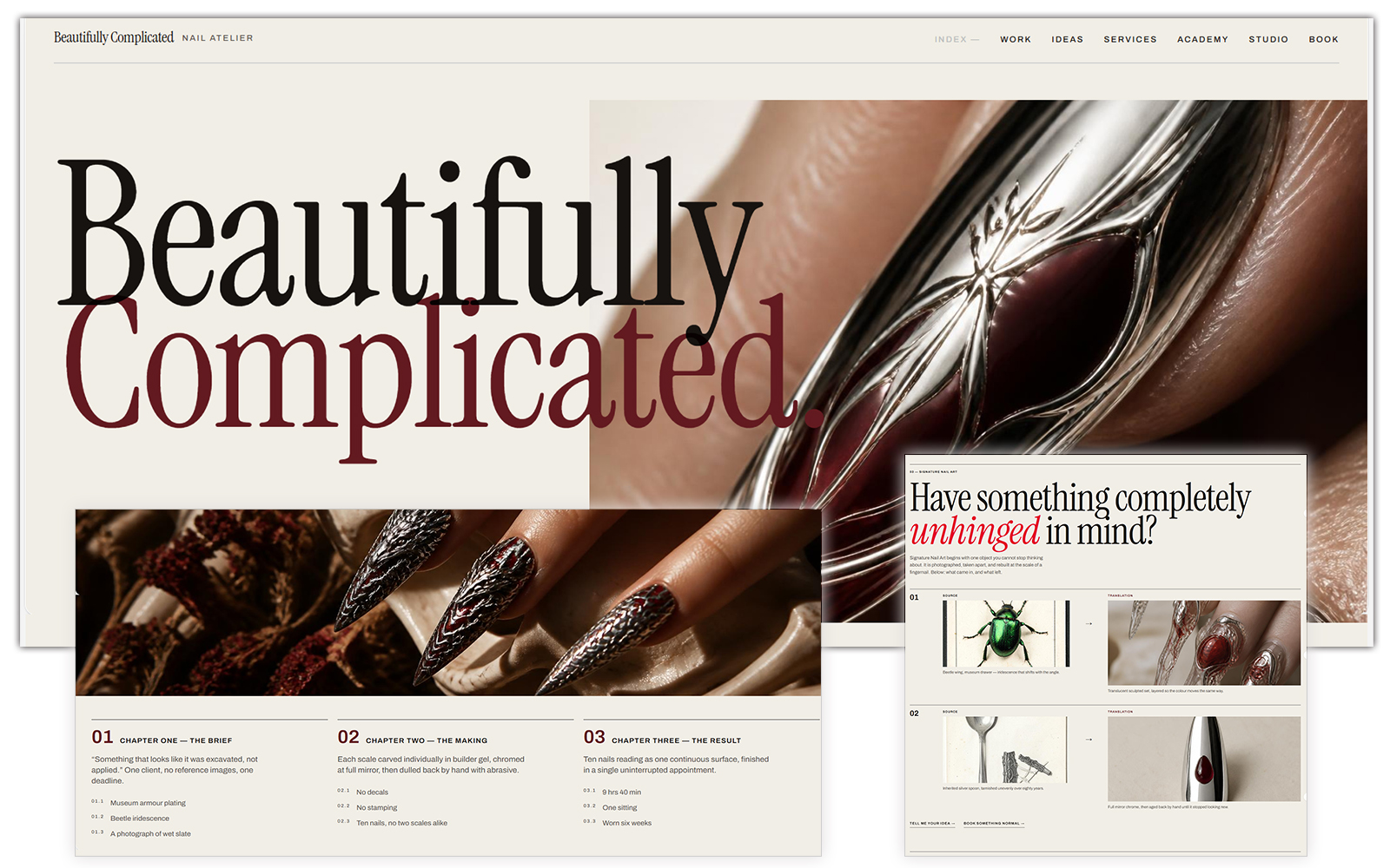 Preview of the Beautifully Complicated nail atelier concept